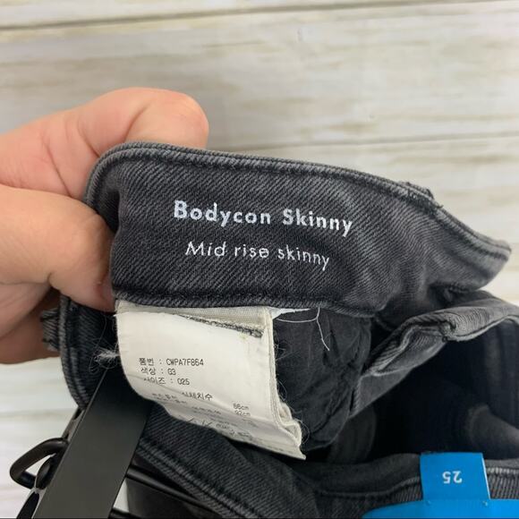 M.I.H Jeans Bodycon Skinny Mid Rise Jeans Grey - Picture 8 of 8